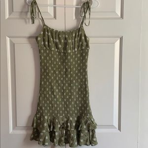 Olive green dress